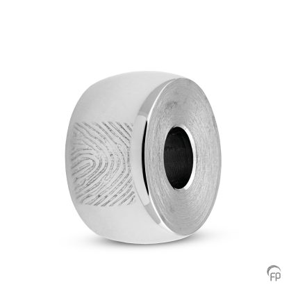 MB 009.FP Assieraad Memorial Bead met fingerprint